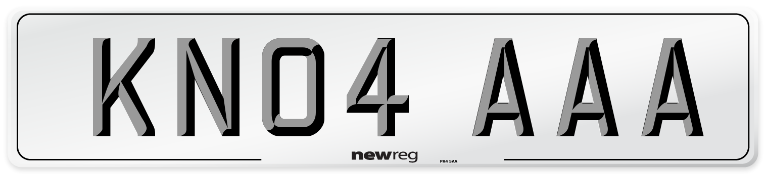KN04 AAA Number Plate from New Reg